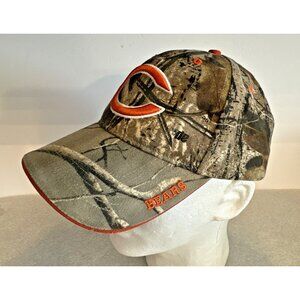 Chicago Bears Camouflage Camo Cap NFL Team Apparel Adjustable One Size Hat RARE